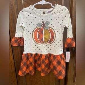NWT Little Lass Pumpkin Dress